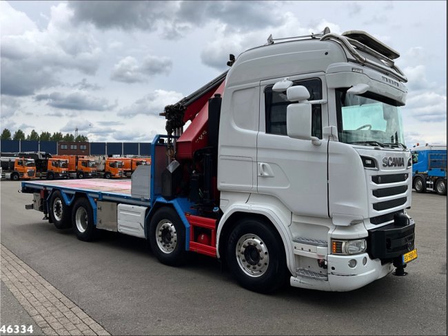 Scania  R 580 8x2 V8 Retarder Euro 6 HMF 50 Tonmeter laadkraan + Fly-Jib (2)