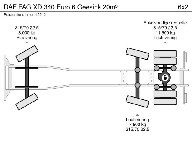 DAF  FAG XD 340 Euro 6 Geesink 20m³ (21)