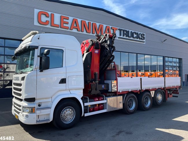 Scania  R 490 8x4 Euro 6 Retarder HMF 60 Tonmeter laadkraan + Fly-Jib (1)