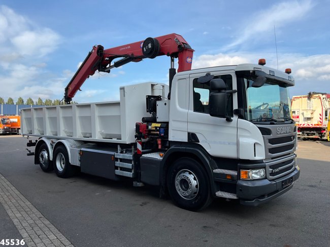 Scania  P 340 Euro 6 CNG HMF 25 Tonmeter laadkraan (5)