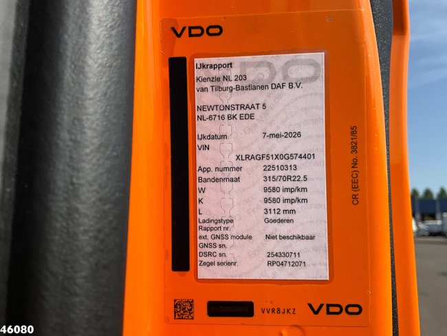 DAF  FAG XD 340 Euro 6 Geesink 20m³ Welvaarts weighing system (25)
