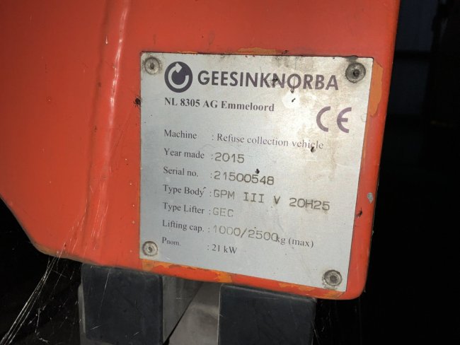DAF  FAG CF 290 Euro 6 Geesink 20m³ (17)