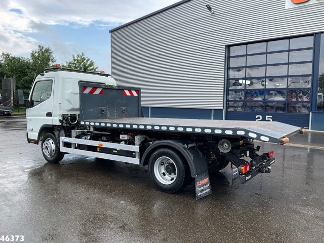 FUSO  Canter Euro 6 Hyvalift 5 Ton haakarmsysteem + Flatbedcontainer Just 44.417 km! (3)