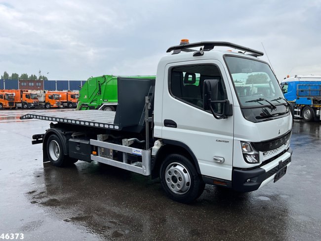 FUSO  Canter Euro 6 Hyvalift 5 Ton haakarmsysteem + Flatbedcontainer Just 44.417 km! (6)
