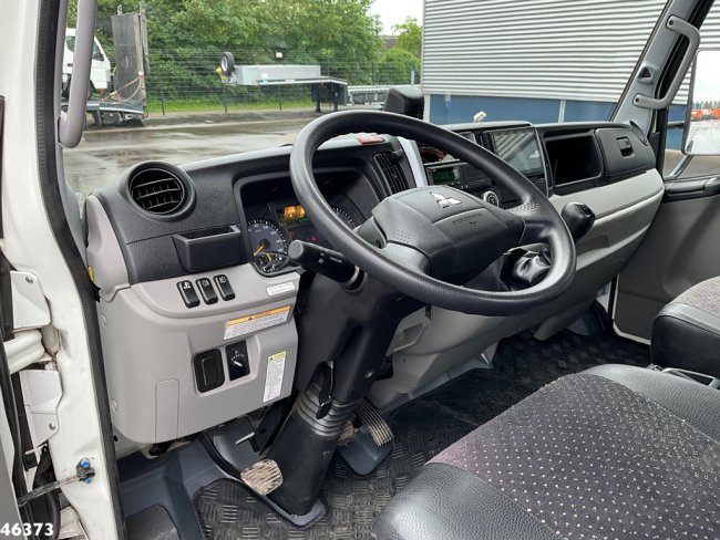 FUSO  Canter Euro 6 Hyvalift 5 Ton haakarmsysteem + Flatbedcontainer Just 44.417 km! (10)