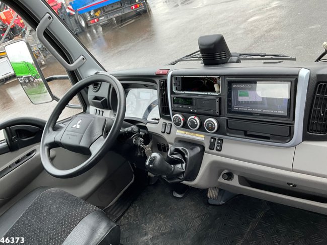 FUSO  Canter Euro 6 Hyvalift 5 Ton haakarmsysteem + Flatbedcontainer Just 44.417 km! (11)