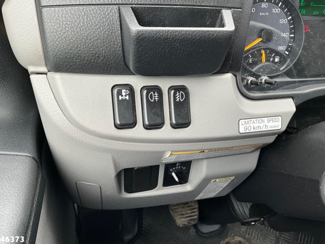 FUSO  Canter Euro 6 Hyvalift 5 Ton haakarmsysteem + Flatbedcontainer Just 44.417 km! (13)