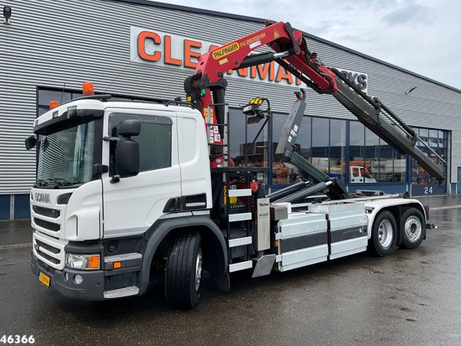 Scania  P 340 CNG Euro 6 Palfinger 26 Tonmeter laadkraan Just 255.592 km! (0)