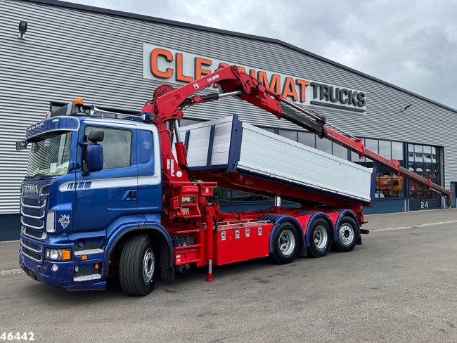 Scania  R 560 V8 8x4 Retarder Hiab 24 Tonmeter laadkraan (1)