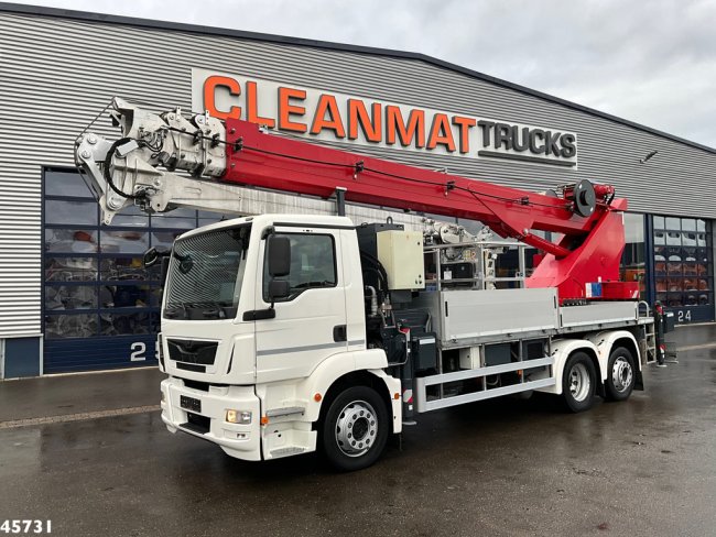 MAN  TGM 26.320 Euro 6 Bocker hoogwerker met Jib 46 meter Just 33.833 km! (0)