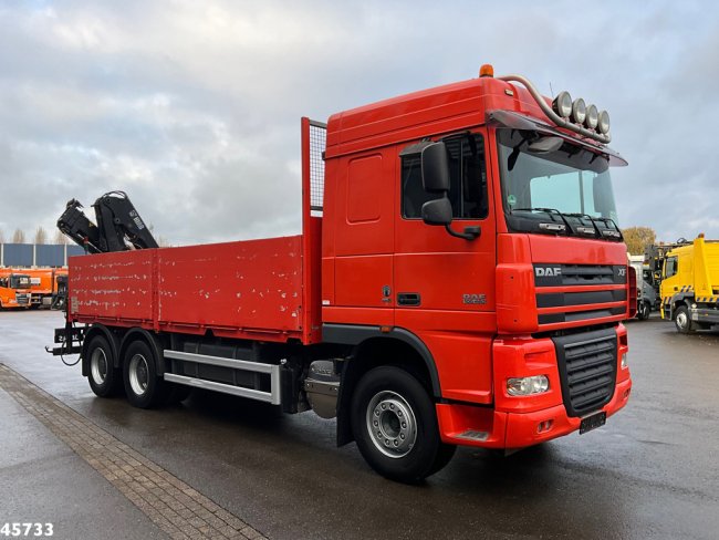 DAF  FAT 105 XF 460 6x4 Manual Full Steel Hiab 16 Tonmeter laadkraan (5)