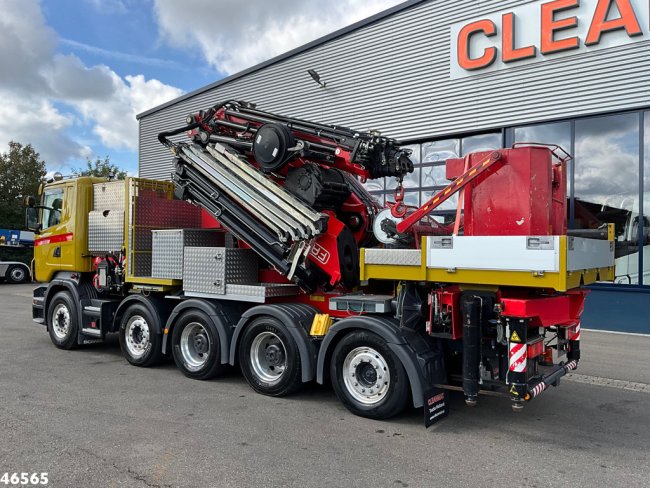 Scania  R 620 10x4 Fassi 195 Tonmeter laadkraan + Fly-Jib Just 83.372 km! (1)