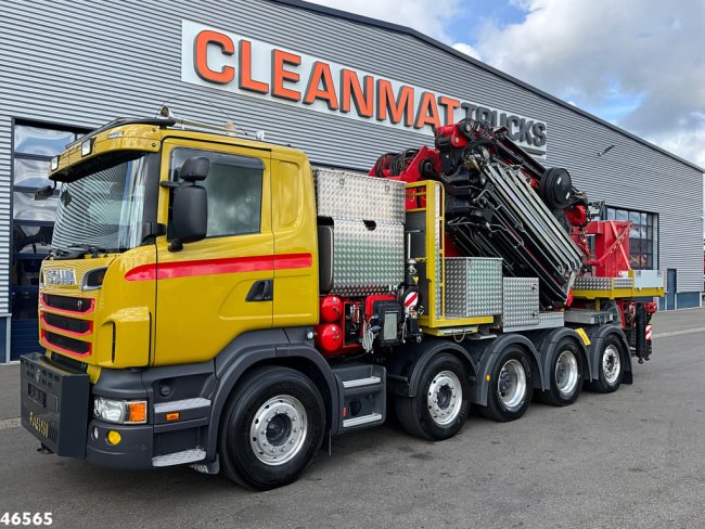 Scania  R 620 10x4 Fassi 195 Tonmeter laadkraan + Fly-Jib Just 83.372 km! (2)