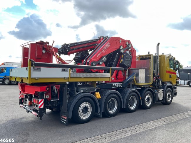 Scania  R 620 10x4 Fassi 195 Tonmeter laadkraan + Fly-Jib Just 83.372 km! (4)