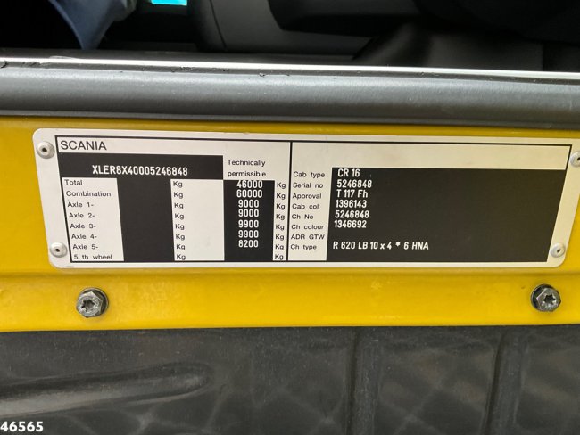 Scania  R 620 10x4 Fassi 195 Tonmeter laadkraan + Fly-Jib Just 83.372 km! (34)