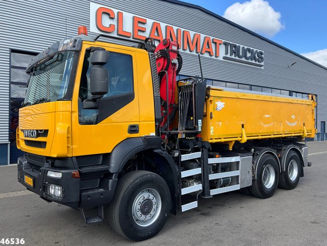 Iveco  Trakker AD380T41W 6x6 Palfinger 15 Tonmeter Z-kraan Just 225.390 km! (2)