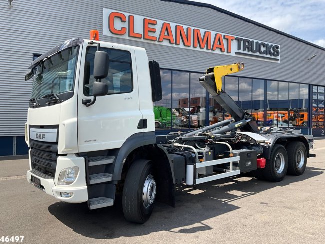 DAF  FAT CF 460 6x4 Euro 6 Marrel 20 Ton Schuif-knik haakarmsysteem (1)