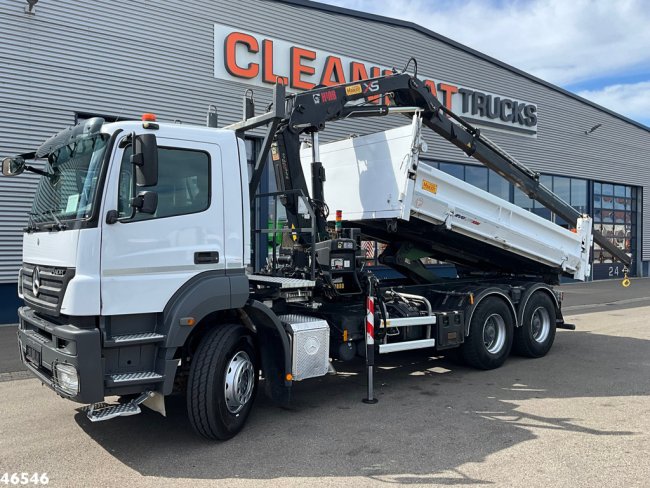 Mercedes-Benz  Axor 2636 6x4 Manual Full steel Hiab 14 Tonmeter laadkraan (0)