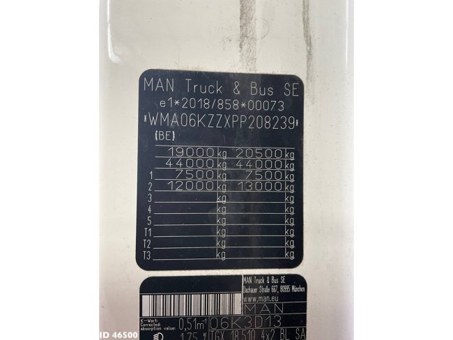MAN  TGX 18.510 Euro 6 with Engine brake Just 274.127 km! (19)