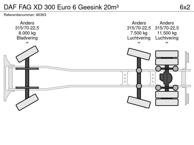 DAF  FAG XD 300 Euro 6 Geesink 20m³ (25)