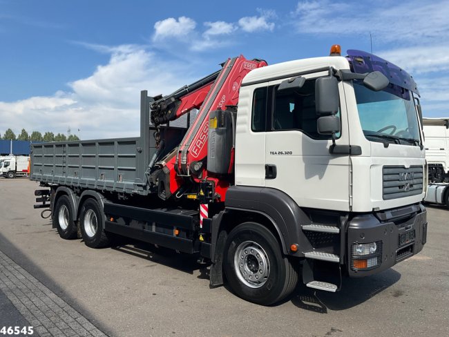 MAN  TGA 26.320 6x4 Full Steel Manual Fassi 45 Tonmeter laadkraan + Fly-jib Just 32.717 km! (7)