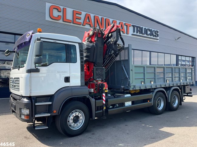 MAN  TGA 26.320 6x4 Full Steel Manual Fassi 45 Tonmeter laadkraan + Fly-Jib Just 32.717 km! (1)
