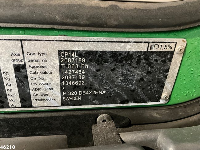 Scania  P 320 Euro 6 Bekker LaGram 8m³ kolkenzuiger (34)