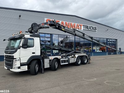 Volvo FM 410 8x4 Hiab 28 Tonmeter laadkraan met 20 Ton Silosteller haakarmsysteem