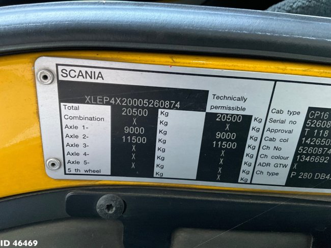 Scania  P 280 HMF 12 Tonmeter Z-kraan (23)