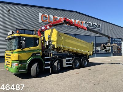 Scania P 400 8x4 Retarder HMF 16 Tonmeter Z-kraan