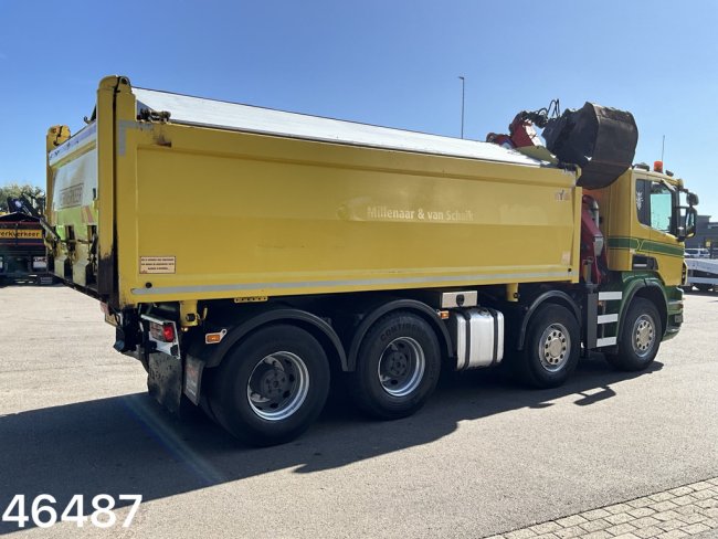 Scania  P 400 8x4 Retarder HMF 16 Tonmeter Z-kraan (4)