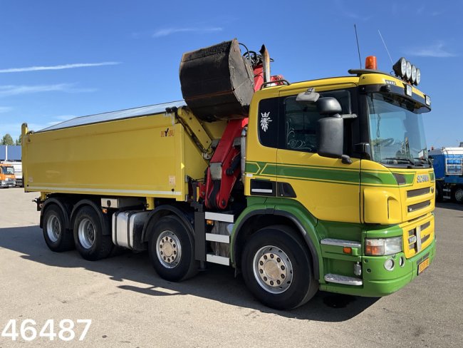 Scania  P 400 8x4 Retarder HMF 16 Tonmeter Z-kraan (5)