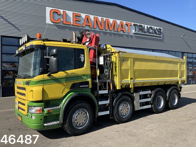 Scania  P 400 8x4 Retarder HMF 16 Tonmeter Z-kraan (6)