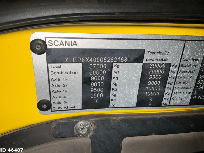 Scania  P 400 8x4 Retarder HMF 16 Tonmeter Z-kraan (21)
