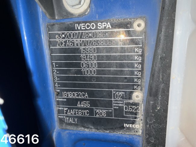 Iveco  Eurocargo ML160E28 Euro 6 Hyvalift haakarmsysteem Just 158.250 km! (16)
