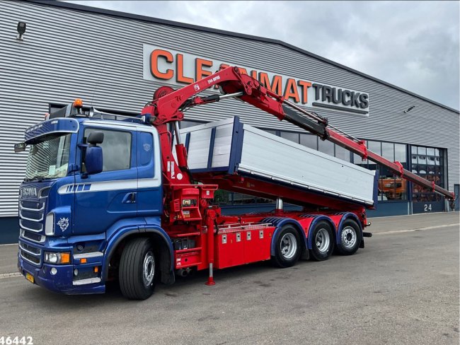 Scania  R 560 V8 8x4 Retarder Hiab 24 Tonmeter laadkraan (1)