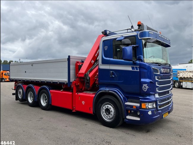 Scania  R 560 V8 8x4 Retarder Hiab 24 Tonmeter laadkraan (8)