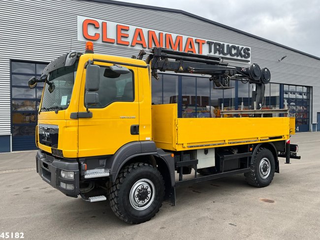 MAN  TGM 13.290 4x4 Hiab 9 Tonmeter laadkraan Just 222.472 km! (3)