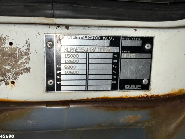 DAF  FA 55 LF 220 HMF 10 Tonmeter laadkraan Just 119.287 km! (21)