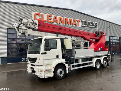 MAN TGM 26.320 Euro 6 Bocker hoogwerker met Jib 46 meter Just 33.833 km!