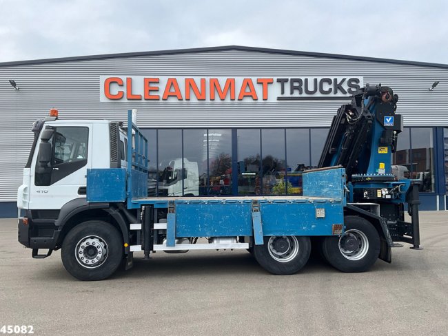Iveco  Trakker 260T41 Euro 5 6x4 Full Steel Palfinger 36 Tm laadkraan Just 133.291 km! (2)