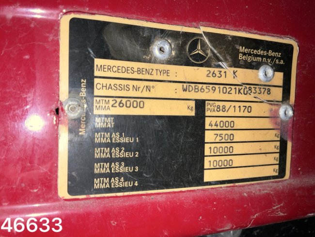 Mercedes-Benz  SK 2631 6x4 Manual Full Steel Suspension Big axle! (17)