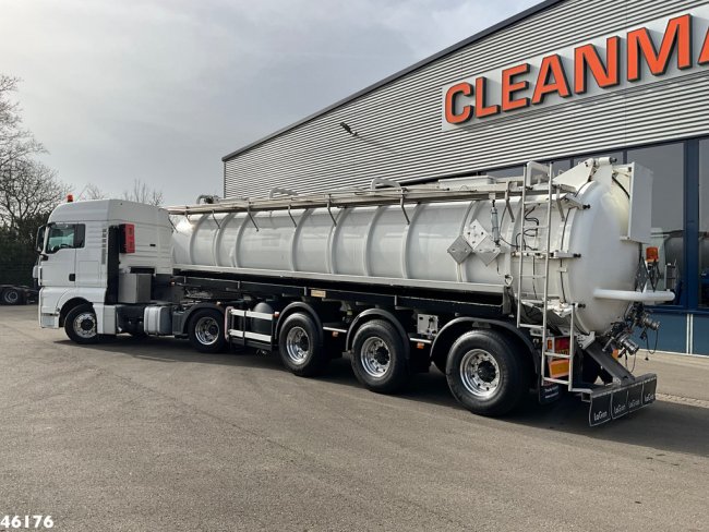 MAN  TGX 18.400 ADR trekker + Burg met Bekker LaGram Vacuüm ADR opbouw 30m³ (3)