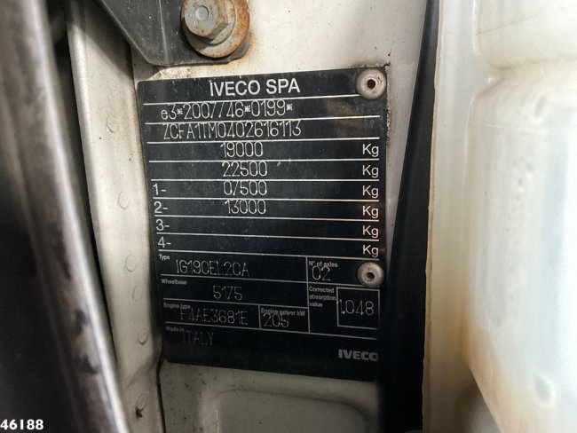 Iveco  Eurocargo ML19EL28 Hiab 8 Tonmeter laadkraan (22)