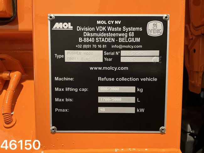 MAN  TGS 26.330 Euro 6 VDK 23m³ + AE weegsysteem (21)