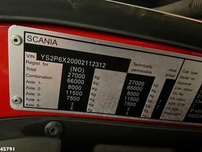 Scania  P 450 Euro 6 Retarder GeesinkNorba 22m³ (20)