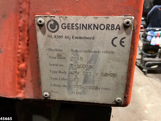 DAF  FAG CF 290 Euro 6 Geesink 20m³ (20)