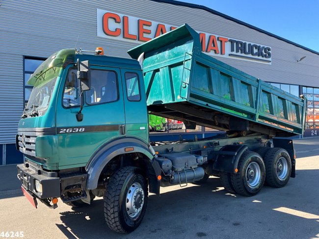 Mercedes-Benz  2638 AK V8 6x6 Manual Full steel suspension Meiller 10m³ kipper (0)