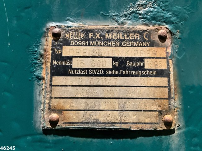 Mercedes-Benz  2638 AK V8 6x6 Manual Full steel suspension Meiller 10m³ kipper (20)