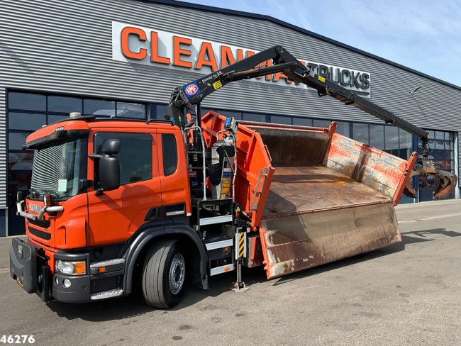 Scania  P 320 HMF 14 Tonmeter Z-kraan Just 173.443 km! (1)